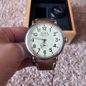 Shinola Detroit Runwell 47mm White Watch